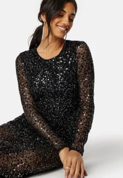 SELECTED Slfnoel Ls Ankle Sequins dress