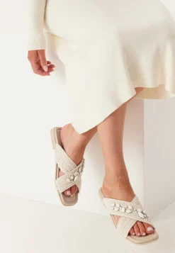 INUIKII Slipper Woven Crossed Stones