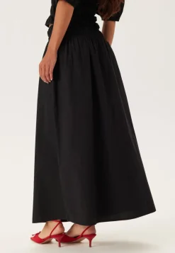 BUBBLEROOM Smock Waist Maxi Skirt