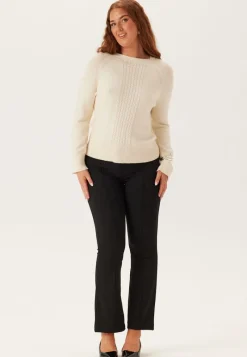 BUBBLEROOM Soft Flared Suit Trousers