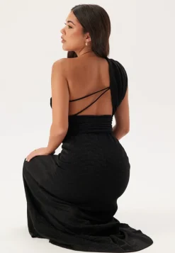 Bubbleroom Occasion Sparkling One shoulder Soft Maxi Dress