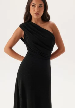 Bubbleroom Occasion Sparkling One shoulder Soft Maxi Dress