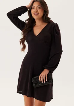 BUBBLEROOM Sparkling Puff Sleeve Dress