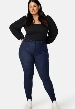 BUBBLEROOM Square Neck Balloon Sleeve Top