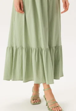 BUBBLEROOM Square Neck Cotton Maxi Dress