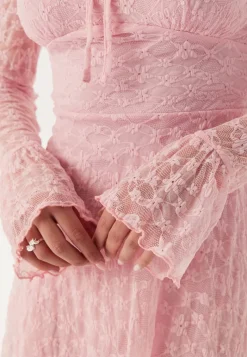 BUBBLEROOM Square Neck Lace Dress