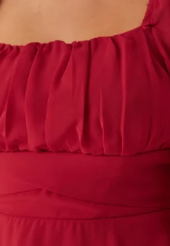 BUBBLEROOM Square Neck L/S Georgette Blouse