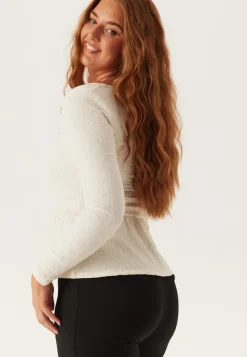 BUBBLEROOM Square Neck Peplum Top