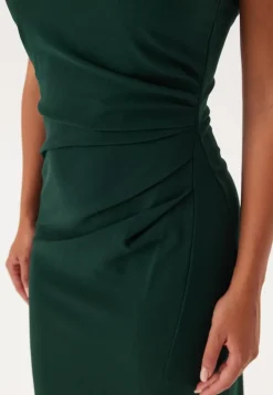 Bubbleroom Occasion Square Neck Slit Maxi Dress