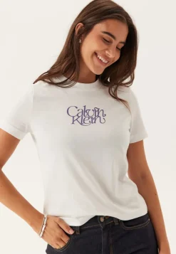 Calvin Klein Jeans Ss Fitted Script Calvin Klein Te