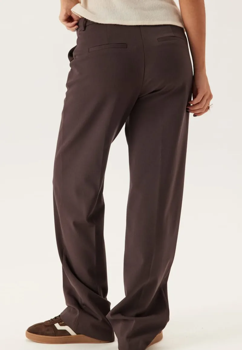 BUBBLEROOM Straight High Waist Suit Trousers