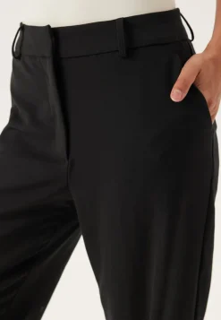 BUBBLEROOM Straight High Waist Suit Trousers