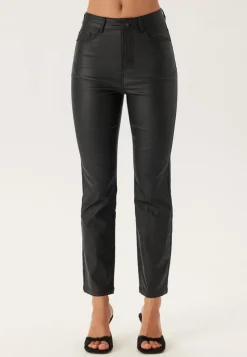 BUBBLEROOM Straight Leg Coated Jeans