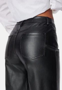 BUBBLEROOM Straight PU Trousers