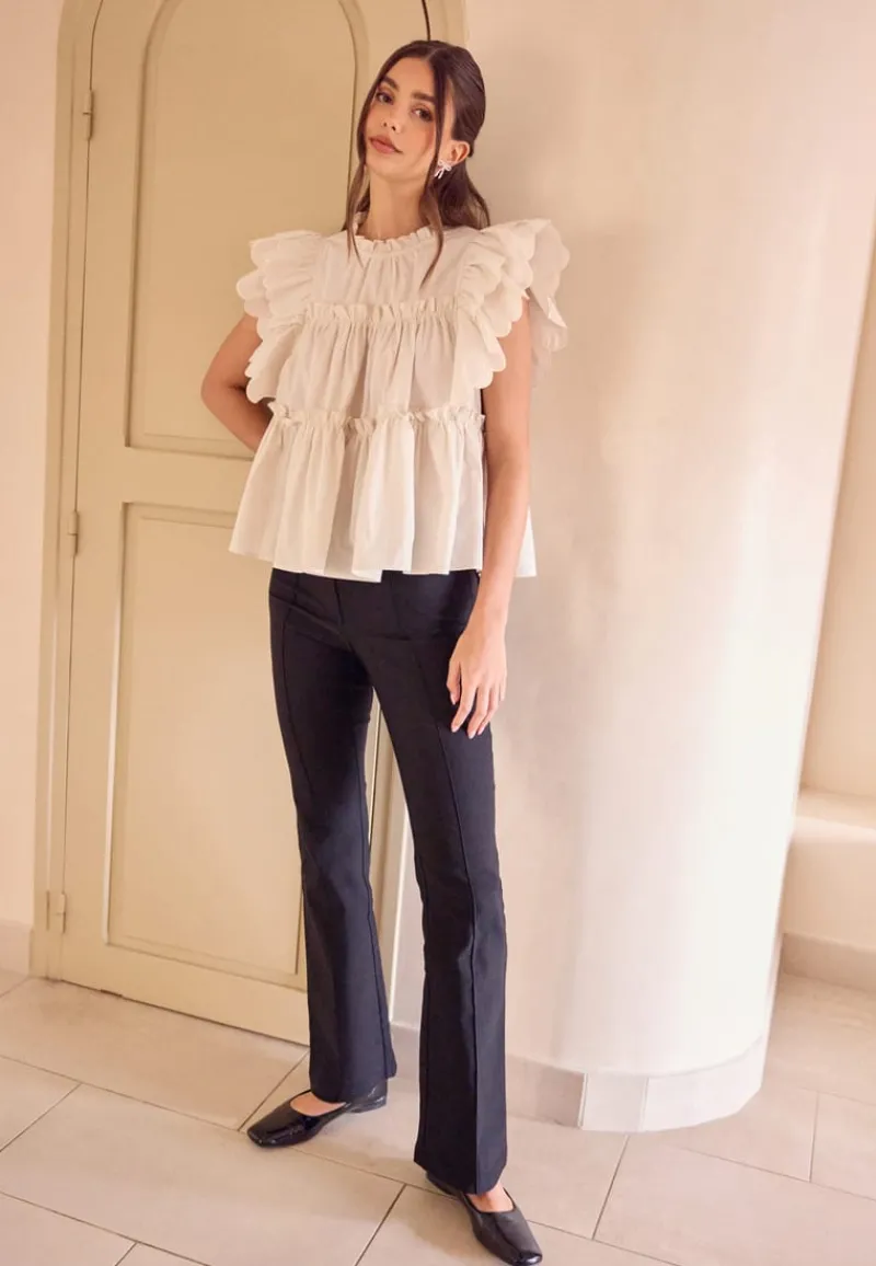 BUBBLEROOM Stretchy Back Pocket Trousers