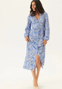 BUBBLEROOM Structure Button Midi Dress