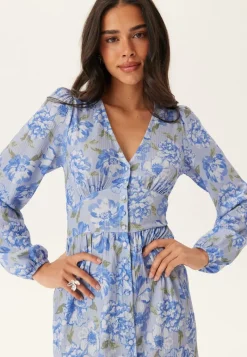 BUBBLEROOM Structure Button Midi Dress