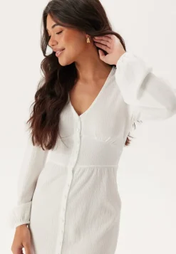 BUBBLEROOM Structure Button Midi Dress