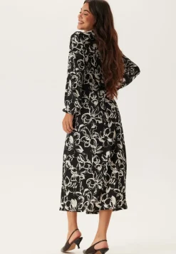 BUBBLEROOM Structure Button Midi Dress