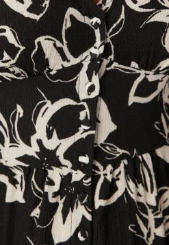 BUBBLEROOM Structure Button Midi Dress