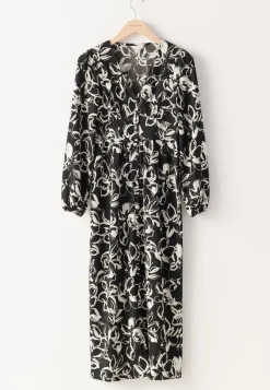 BUBBLEROOM Structure Button Midi Dress