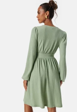 BUBBLEROOM Structure Button Short Dress