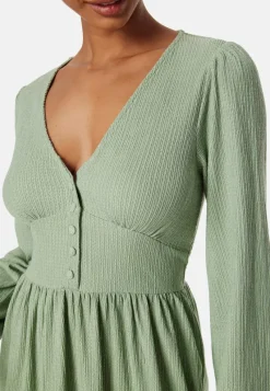 BUBBLEROOM Structure Button Short Dress