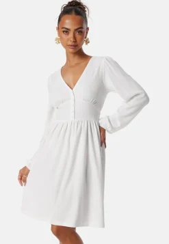 BUBBLEROOM Structure Button Short Dress