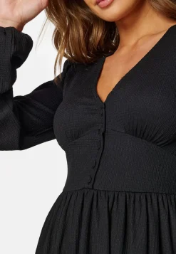 BUBBLEROOM Structure Button Short Dress