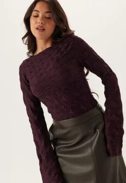 BUBBLEROOM Structure Long Sleeve Top