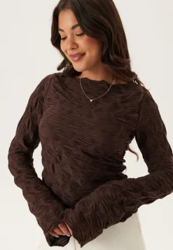 BUBBLEROOM Structure Long Sleeve Top