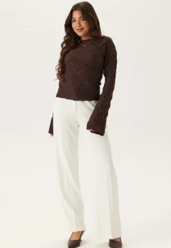 BUBBLEROOM Structure Long Sleeve Top