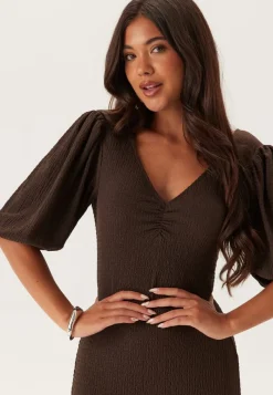 BUBBLEROOM Structure Puff Sleeve Dress