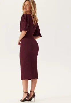 BUBBLEROOM Structure Puff Sleeve Dress