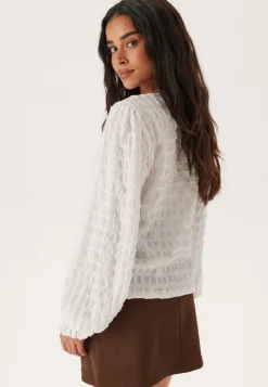 BUBBLEROOM Structure Puff Sleeve Top