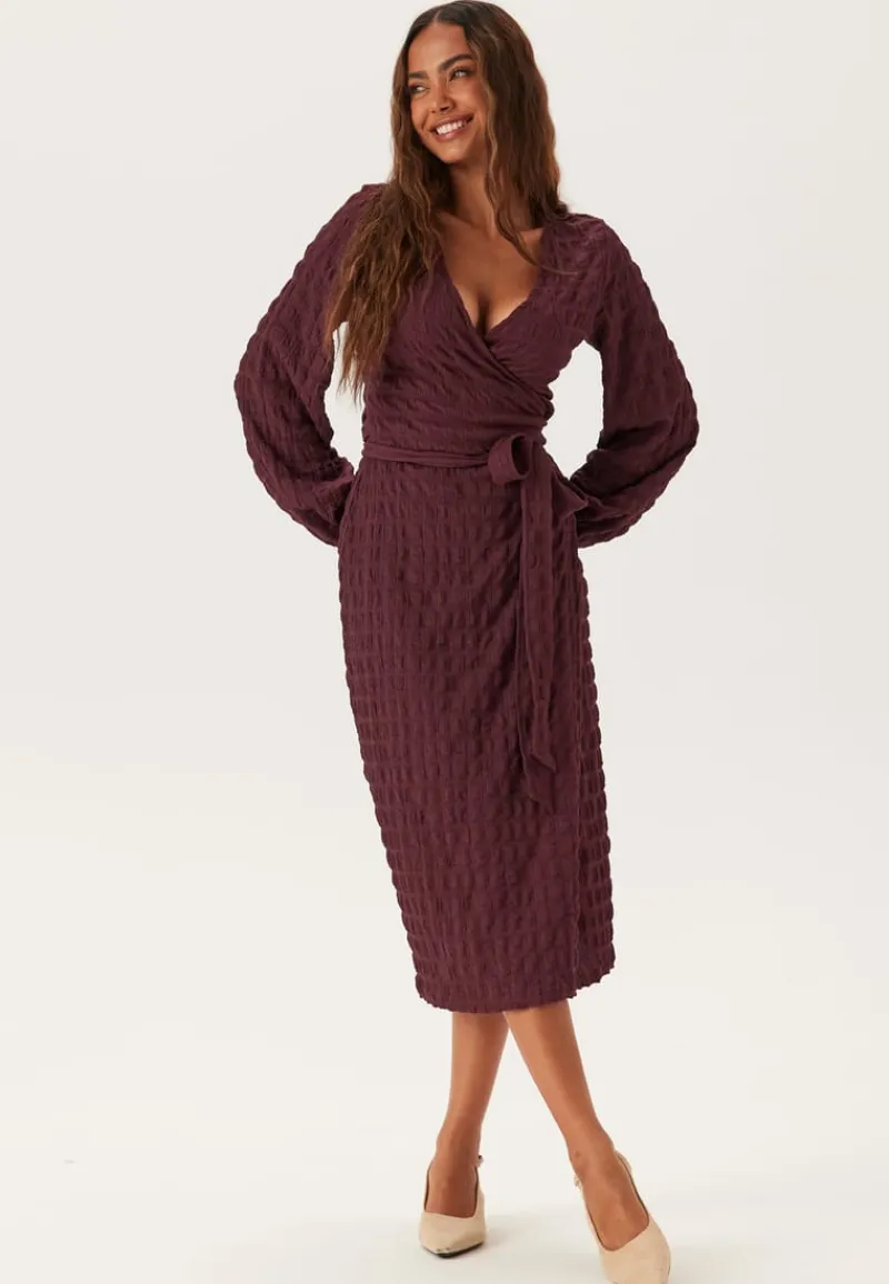 BUBBLEROOM Structure Wrap Dress