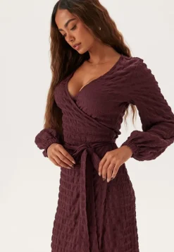 BUBBLEROOM Structure Wrap Dress