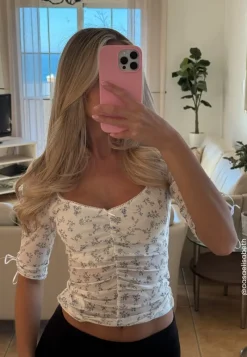 BUBBLEROOM Sweetheart Mesh Top