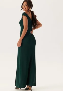 Bubbleroom Occasion Twist Off Shoulder Gown