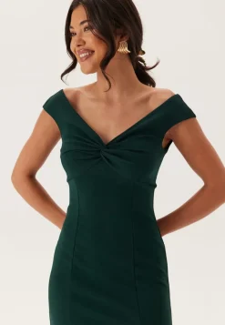 Bubbleroom Occasion Twist Off Shoulder Gown