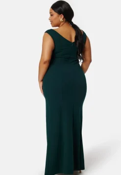 Bubbleroom Occasion Twist Off Shoulder Gown