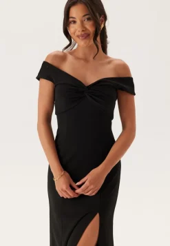Bubbleroom Occasion Twist Off Shoulder Gown