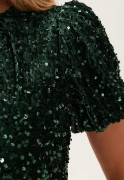 VILA Vibelieve S/S SEQUINS DRESS SE