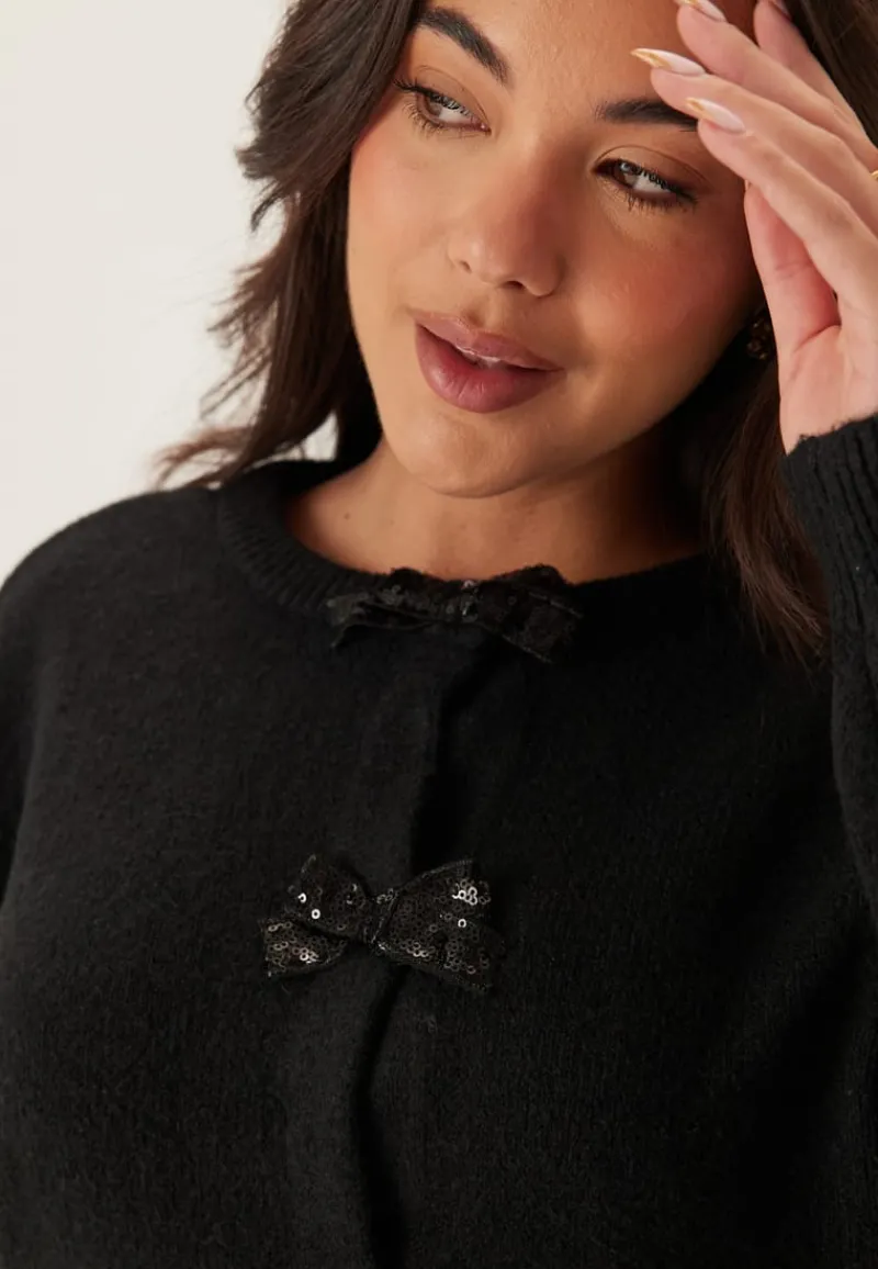 VILA Vibrianna O-neck L/S BOW KNIT