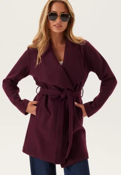 VILA Vicooley Collar Belt Coat