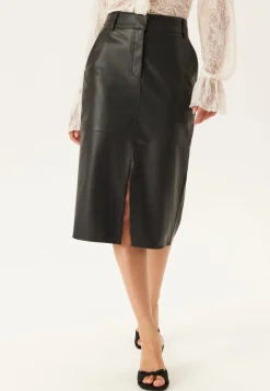 VILA Vidagmar Hw Midi Coated Skirt