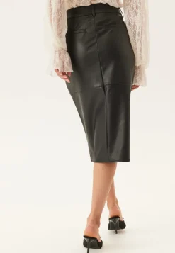 VILA Vidagmar Hw Midi Coated Skirt