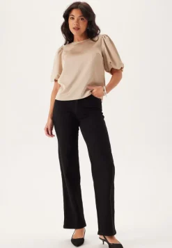 VILA Viellette 2/4 SATIN PUFF TOP S