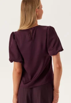 VILA Viellette 2/4 SATIN PUFF TOP S