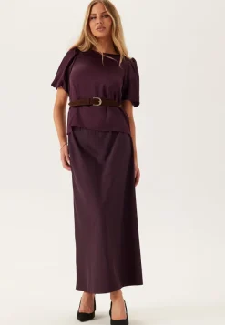 VILA Viellette 2/4 SATIN PUFF TOP S